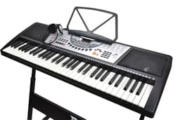 61 tangent keyboard med stativ & hörlurar