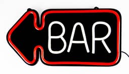 Neonskilt 50 cm ""BAR""