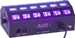 Ibiza LED bar UV+hvit 24 x 3 watt