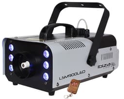 Ibiza røykmaskin, 900 watt, LED + DMX