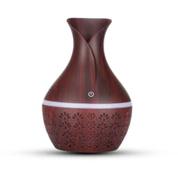Luftfuktare med färgglatt ljus 300 ml Brun