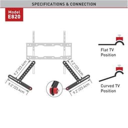 Barkan Soundbar Mount E820 Svart