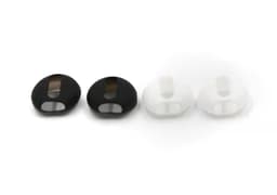 Airpods 2 silikonbeskyttelse 2 par svart / hvitt