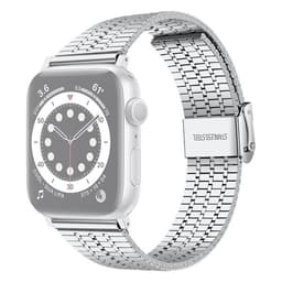 Armbånd med dobbellås til Apple Watch 42 mm - Sølv