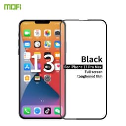2.5D Suoja koko näytölle karkaistua lasia iPhone 13 Pro Max - Musta