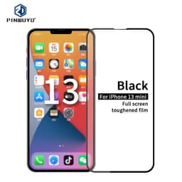 Näytönsuoja 9H och 2.5D karkaistua lasia mallille iPhone 13 mini - Musta
