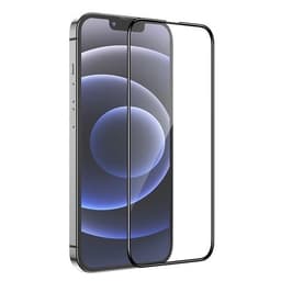 Suoja koko näytölle karkaistua lasia vahvistetuilla kanteilla mallille iPhone 13