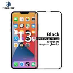 Skärmskydd 9H och 3D med härdat glas samt extra hårdhet till iPhone 13 Pro Max - Svart