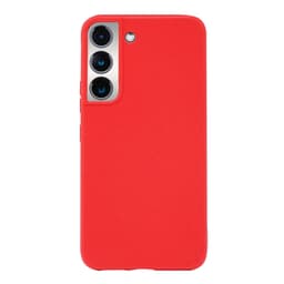 Miljövänliga Äkta Läder Samsung Galaxy S22 mobilskal - Red
