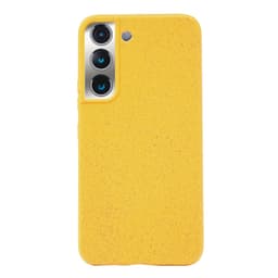 Ympäristöystävällinen Aitoa nahkaa Samsung Galaxy S22 Plus  Kotelo - Yellow