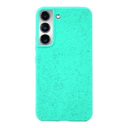 Ympäristöystävällinen Aitoa nahkaa Samsung Galaxy S22 Plus  Kotelo - Mint Green