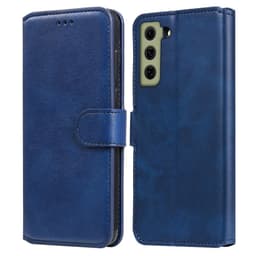 SKALO Samsung S21 FE Classic Lompakkokotelo - Sininen