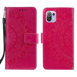 SKALO Xiaomi Mi 11 Lite Mandala Plånboksfodral - Cerise