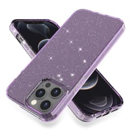 SKALO iPhone 13 Pro Max Glitteriä TPU Suojakuori - Violetti