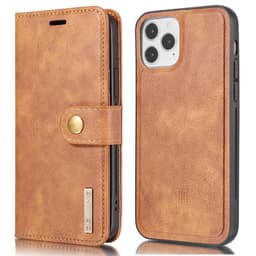 DG MING iPhone 13 Pro Max 2-in-1 magneetti lompakkokotelo - Vaaleanruskea