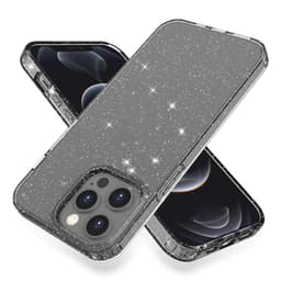 SKALO iPhone 13 Pro Max Glitteriä TPU Suojakuori - Musta