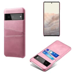 SKALO Google Pixel 6 PU-nahkainen Korttikotelo - Ruusukulta