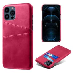 SKALO iPhone 13 Pro Max PU-nahkainen Korttikotelo - Cerise