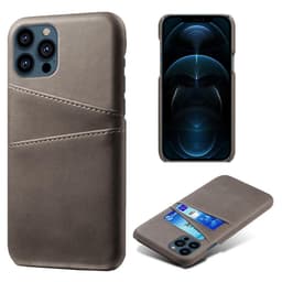 SKALO iPhone 13 Pro Max PU-læder Kortholder Cover - Grå