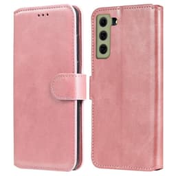 SKALO Samsung S21 FE Classic Pungetui - Rosa guld