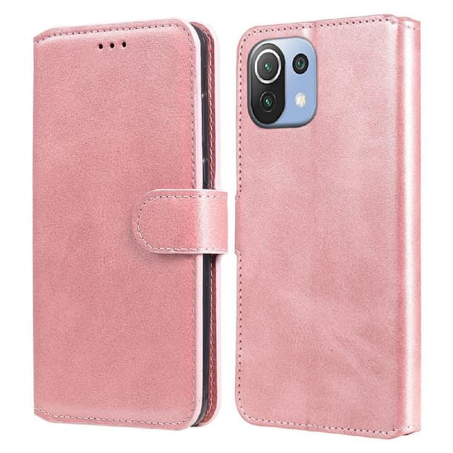 SKALO Xiaomi Mi 11 Lite Classic Pungetui - Rosa guld