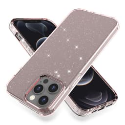 SKALO iPhone 13 Pro Max Glitteriä TPU Suojakuori - Pinkki