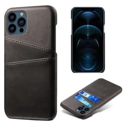 SKALO iPhone 13 Pro Max PU-Läder Korthållare Skal - Svart