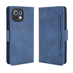SKALO Xiaomi Mi 11 Lite 6-FACK Plånboksfodral - Blå