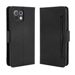 SKALO Xiaomi Mi 11 Lite 6-FACK Plånboksfodral - Svart