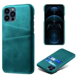 SKALO iPhone 13 Pro Max PU-nahkainen Korttikotelo - Turkoosi