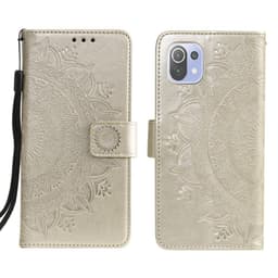 SKALO Xiaomi Mi 11 Lite Mandala Plånboksfodral - Guld