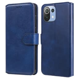 SKALO Xiaomi Mi 11 Lite Klassiskt Plånboksfodral - Blå
