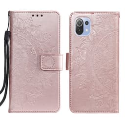 SKALO Xiaomi Mi 11 Lite Mandala Plånboksfodral - Roséguld