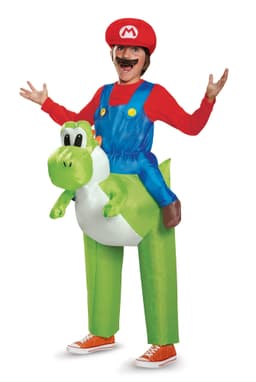 Super Mario - Inflatable Costume Mario Riding Yoshi (Child One Size)