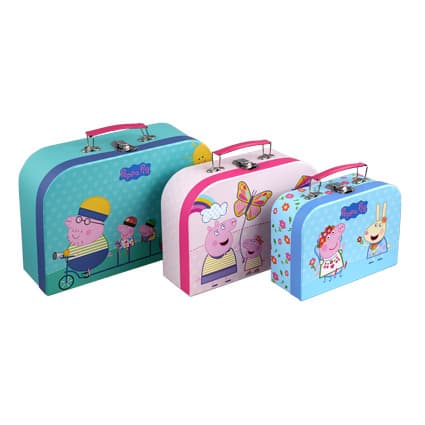 Peppa Pig Suitcases 3 pcs set assorted