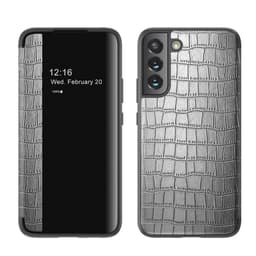 Crocodile FlipCover Samsung Galaxy S22 Plus  - sølv