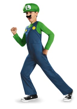 Super Mario - Classic Costume Luigi S (Age 4-6)