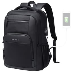 Ryggsäck med USB-port - Svart