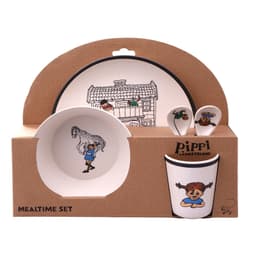Pippi Longstocking - 100% Melamine 5 pcs package (plate, bowl, tumbler, 2 spoons)