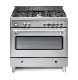 Pazzano Spis - Royal 90 cm (1 ugn) (Rostfri/Krom) Gas