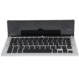 Sammenleggbart Bluetooth -tastatur med stativ Sølv