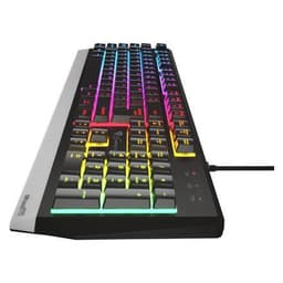 Genesis Rhod 300 RGB Gaming -tastatur, RGB LED -lys, USA, sort, kablet