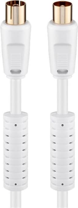 Goobay Antennekabel med ferritt (80 dB), 2x skjermet