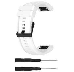 Garmin Fenix 5X / 5X Plus armbånd silikon Vit
