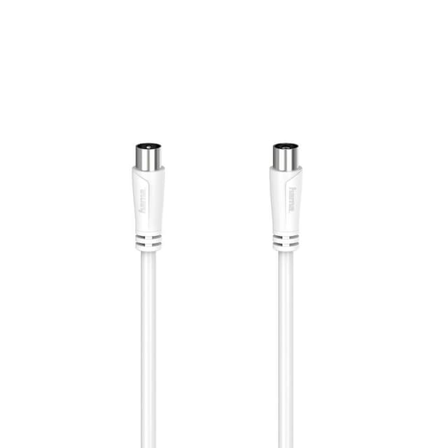 Hama 90dB antennkabel (vit, 1.5m)