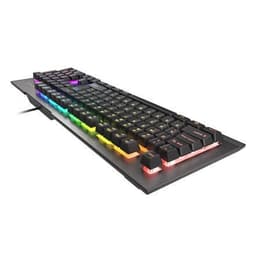 Genesis Rhod 500 Gaming -tastatur, RGB LED -lys, USA, sølv/sort, kablet