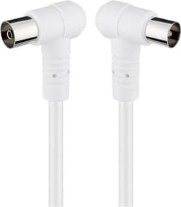 Goobay Vinklad antennkabel (80 dB), dubbelskärmad