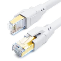 Ethernet Cat 8 netværkskabel 1 meter Hvid