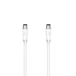 Hama 90dB antennkabel (vit, 7.5m)