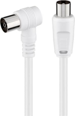 Goobay Vinklad antennkabel (<70 dB), dubbelskärmad